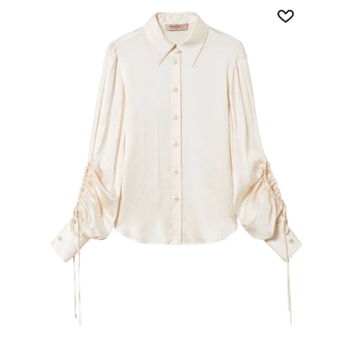 TWINSET cut-out detailing satin shirt 