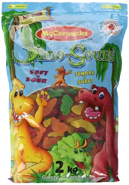 McCormicks - Soft and Sour Dino-Sours Gummy Candy - 2 KG