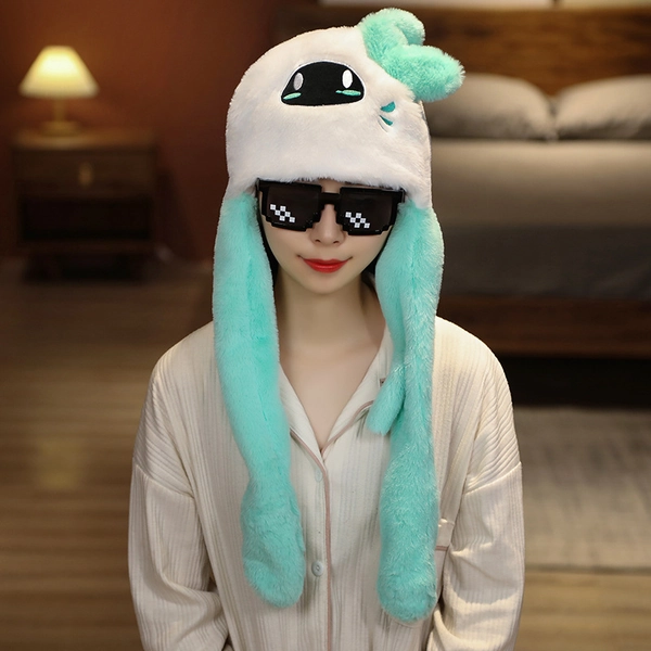 Genshin Venti Hat with Moving Ears Anemo Archon Barbatos Genshin Impact Plush Hat