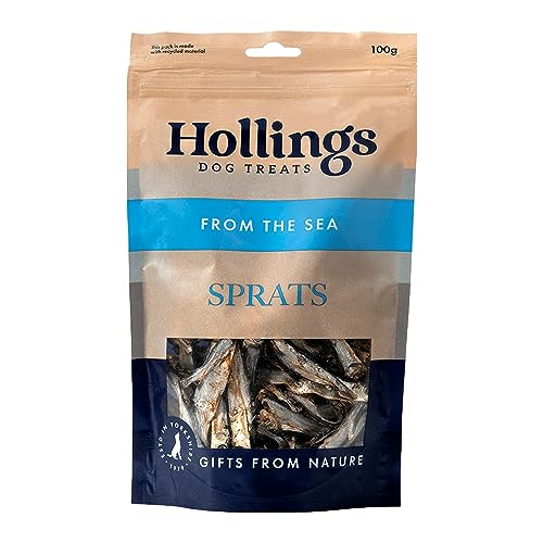 Hollings Sprats for Dogs, 100g, Pack of 1 - 100 g (Pack of 1)