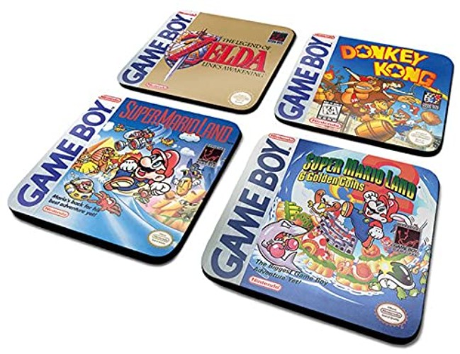 Nintendo CSP0022 Coaster Set of 4, Multi-Colour