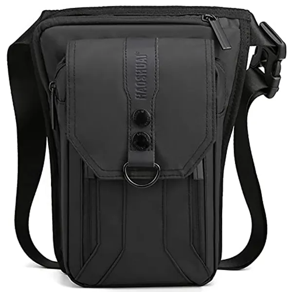 Peicees Leg Bag for Men Fanny Packs Women Men’s Outdoor Thigh Bags Motorcycle Ride Crossbody Backpack Shoulder Sling Pack Camping Hiking Cycling Riding