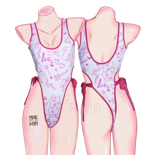 Manga Noises One Piece Swimsuit - White / 3XL/4XL