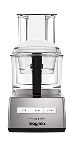 Magimix Compact 4200 XL Chrome 950 Watt Food Processor with Recipe Book