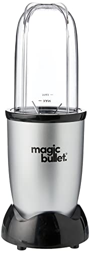 Magic Bullet 4pc Starter Kit - Includes 1 High Torque Power Base, 1 Tall Cup with Flip Top Lid & 1 Cross Blade - Food processor, Mixer, Blender & More All In One