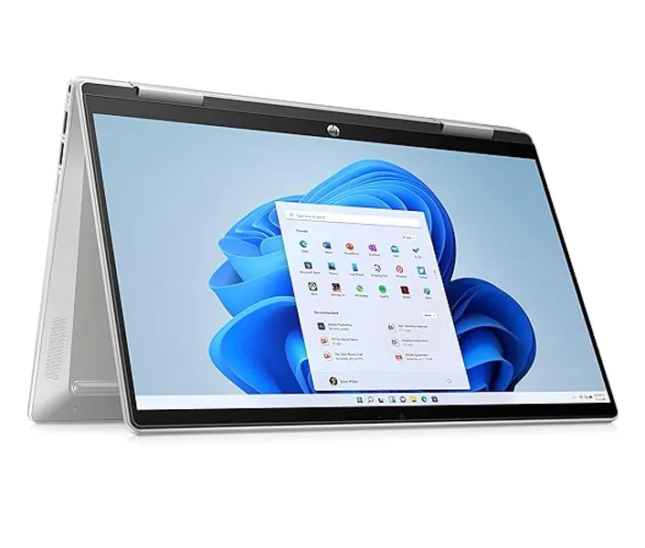 HP Pavilion x360 14-ek1050ns - Ordenador portátil de 14" Full HD (Intel Core i5-1335U, 16GB RAM, 512GB SSD, Intel Iris Xe Graphics, Windows 11 Home) Silver - Teclado QWERTY Español