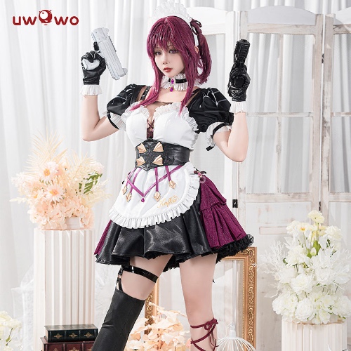 Exclusive Uwowo Honkai Star Rail Fanarts Kafka Maid Stellaron Hunters HSR Cosplay Costume | 【In Stock】M