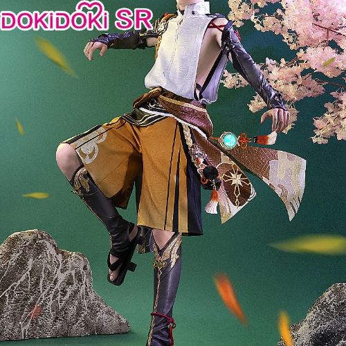 【Ready For Ship】【Size S-2XL 】DokiDoki-SR Game Genshin Impact Cosplay Shikanoin Heizou Cosplay Costume | S
