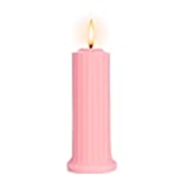 Soybean Low Temperature Candles Low Heat Candles Romantic Candles Wax Dripping Candles Long Thin Candles Love Candles for Hot Fun Home Decoration Drip Candles (Pink)