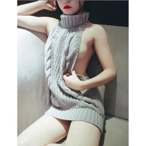 Virgin Killer Dress - Grey