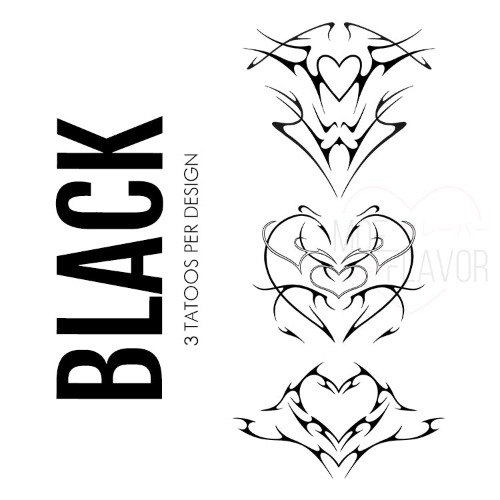 Cyber Sigilism Tattoos - Black