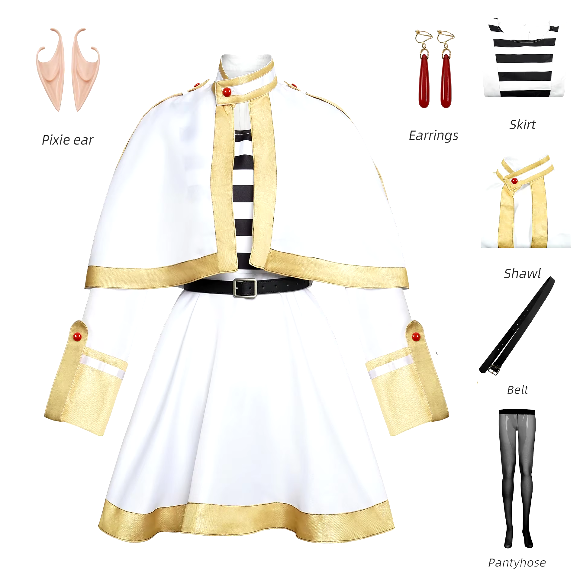Anime Sousou No Frieren Cosplay Frieren Fantasia Costume cappotto camicie Outfit Fantasy Women Halloween Carnival Party Clothes puntelli - AliExpress 200000532