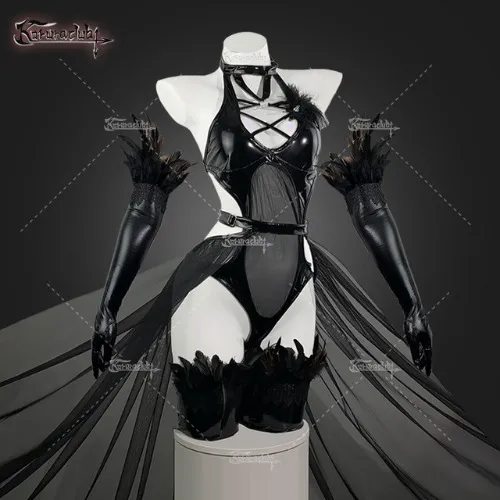 2B NIER AUTOMATA KORURACLUB PLUS SIZE RAVEN SUIT PS01 (7-PIECE SET) | 3XL