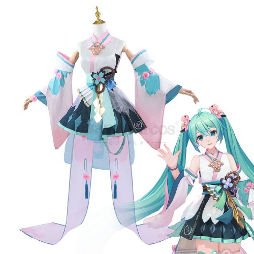 Vocaloid Hatsune Miku Cosplay Onmyoji RPG x Hatsune Miku Cosplay Costume Plus Size - XXXL