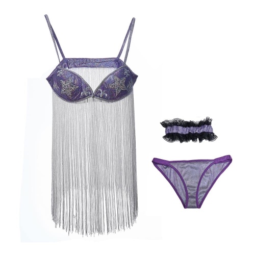 Alice Ayres Closer Movie Stripper Cosplay Costume Women Tassel Sexy Dress Closer Natalie Portman Costume