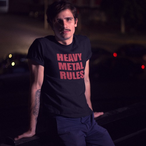 Heavy Metal Rules T-Shirt - S / Black