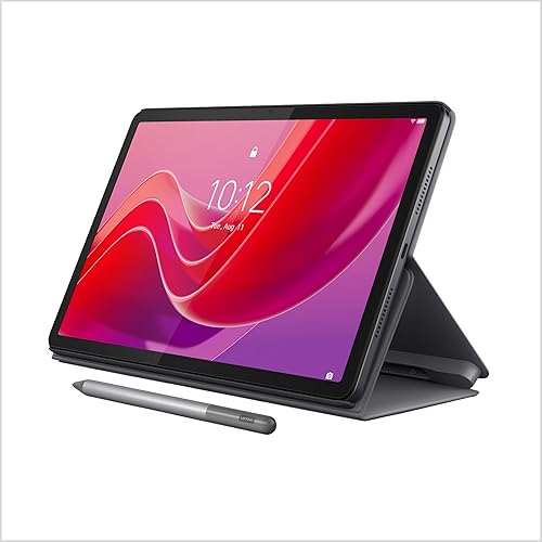 Lenovo Tab M11, 11” Display, MediaTek Helio G88 Octa-Core, 4GB RAM, 128GB SSD, 1920x1200 px, Ambient Light-Sensor, 10 Hour Battery, Comes w/Folio Case, Luna Grey - Tablet