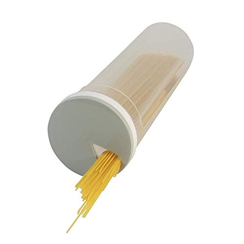 SENRN 1PC Spaghetti Tub Dispenser - Spaghetti Storage, Spaghetti Containers, Pasta Container, Plastic Pasta Container Rotating Lid