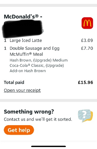 McDonald’s breakfast 