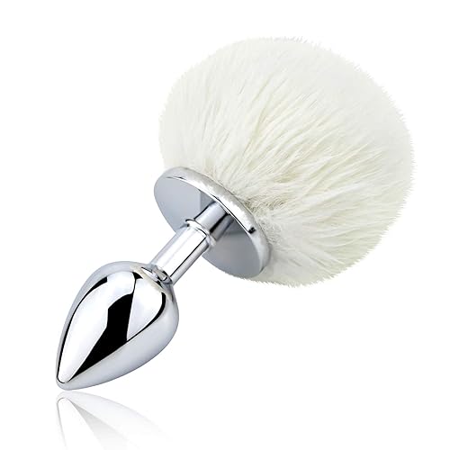 Small Size Butt Plug Metal Butt Plug Sexual Anus Rabbit's Tail Anal Sex Toys for Women Fun Sex Games - Small