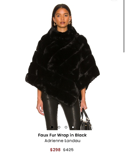 Adrienne Landau Faux Fur Wrap