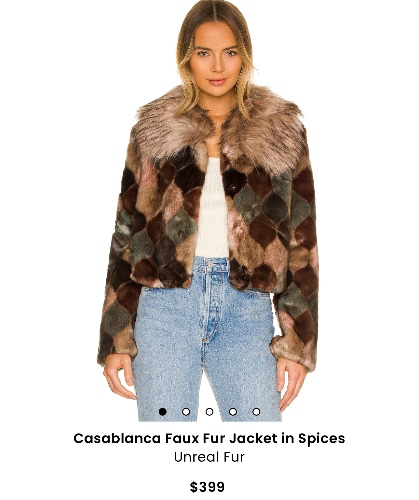 Casablanca Faux Fur Jacket