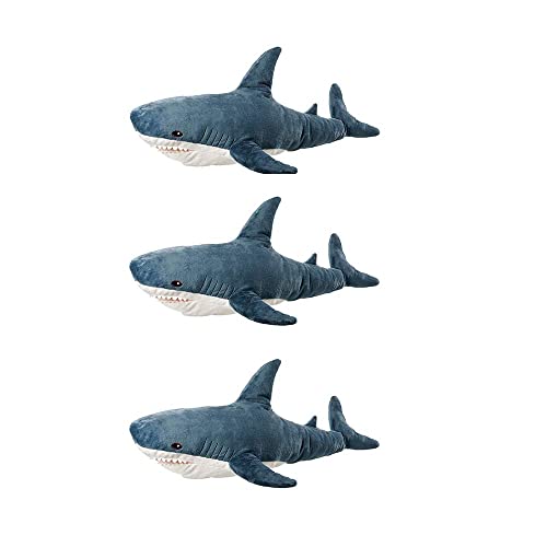 IKEA BLAHAJ Soft Toy, Shark (Pack of 3, 39 ¼ ")