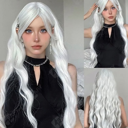 ♡ white wig ♡