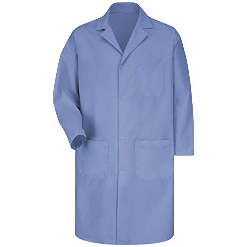 Red Kap Mens Rk Lab Coat with Pockets - X-Large - Light Blue
