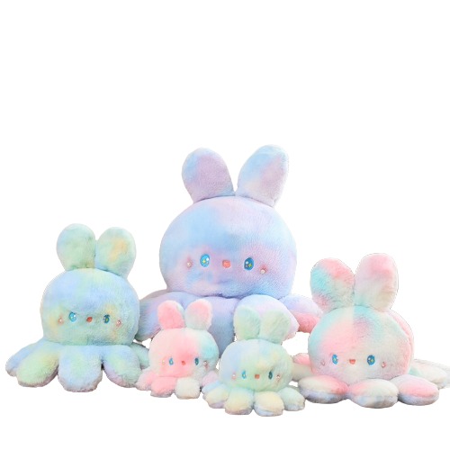 Reversible Octorabbit Plush (2 Variants, 3 Sizes) - One Each (Extra Off) / 8" / 20 cm