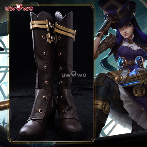 Uwowo League of Legends/LOL: Caitlyn the Sheriff of Piltover Cosplay Shoes Boots - 37