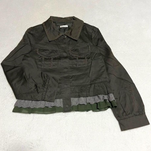 axes femme Jacket, outerwear, khaki, size M Women Gothic Lolita