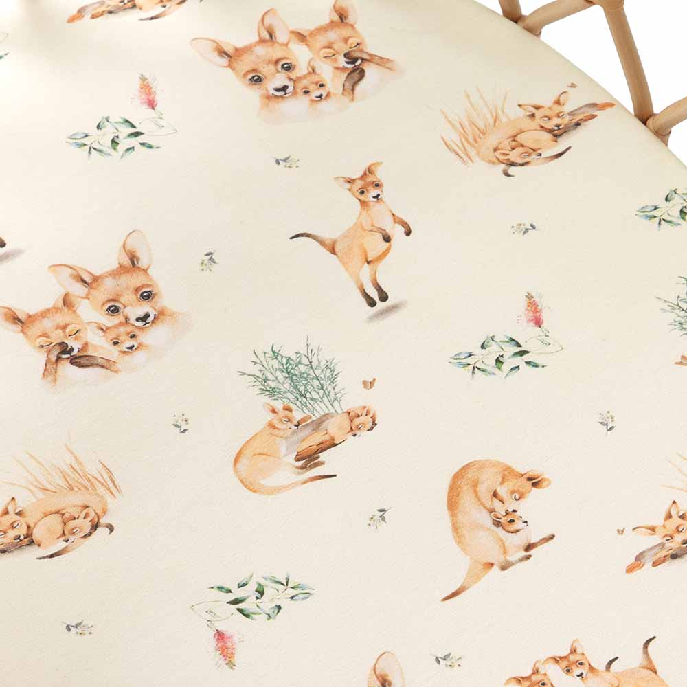 Kanga Organic Bassinet Sheet Snuggle Hunny / Change Pad Cover