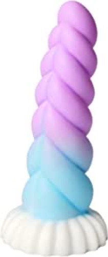 Realistic Monster Silicone Dildo - 8.6" Shaped Liquid Dildo with Strong Suction Cup, Huge Thick Dildo for Women, Anal Plug Dildo Prostate Massager Adult Sex Toy - 8.6 in Pink,Blue&White