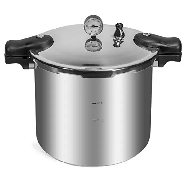 Barton 22-Quart Pressure Canner Pressure Cooker Pressure Gauge with Rack Induction Compatible, Steam Canner Polished 22 QT