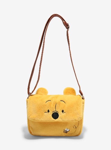Disney Winnie The Pooh Plush Figural Crossbody Bag