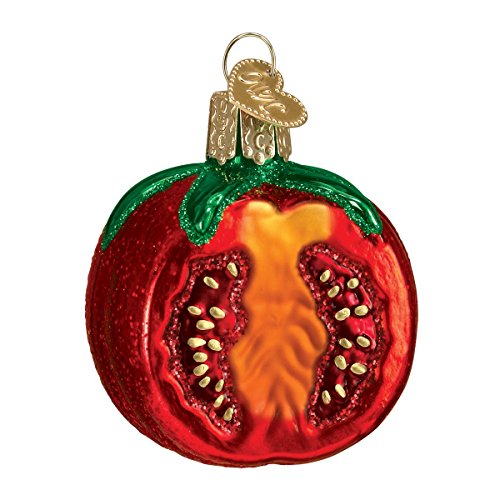 Old World Christmas Garden Tomato Glass Blown Ornament - Tomato