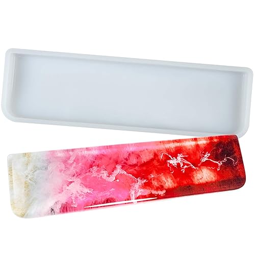 Keyboard Wrist Rest Epoxy Resin Silicone Mold 11.8x3.14x0.75inch - Keyboard Wrist Rest Mold 11.8inch