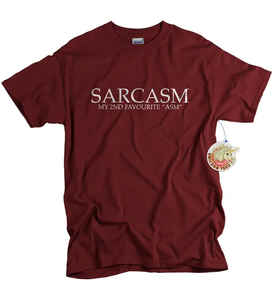Sarcasm shirt for men funny t-shirt Sarcasm My 2nd Favourite Asm Sarcastic humor birthday gift for men t shirt dad boyfriend husband son