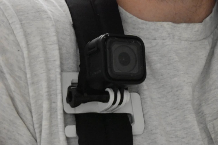 GoPro Back Pack Strap Mount - Blue