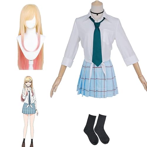 Generic Marin Kitagawa Cosplay Kostüm Anime My Dress Up Darling Schuluniform Rock Halloween Outfits Karneval Party Anzug - A2 - M