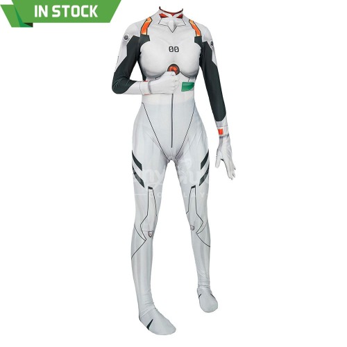 【In Stock】Anime EVA Neon Genesis Evangelion Cosplay Bodysuit Jumpsuit Cosplay Costume - Ayanami Rei 1 / M
