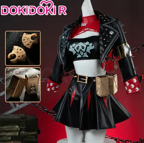 【Pay $1 More Get Cocktail Shaker】【Size S-2XL】DokiDoki-R Game Zenless Zone Zero Cosplay Burnice Whita Costume ZZZ | M-Order Processing Time Refer to Description Page