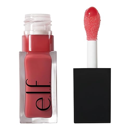 e.l.f. Glow Reviver Lip Oil, Nourishing Tinted Lip Oil For A High-shine Finish, Infused With Jojoba Oil, Vegan & Cruelty-free, Rose Envy - 5.9 ml (Pack of 1) - Rose Envy
