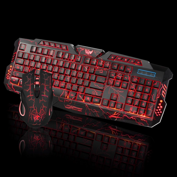 Thunder Fire 2.4G Gaming Keyboard and Mouse Set by Ninja Dragons