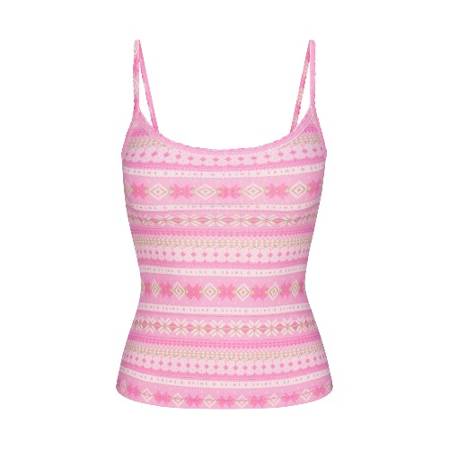 LOGO PLUSH POINTELLE CAMI | BUBBLE GUM SIENNA FAIR ISLE