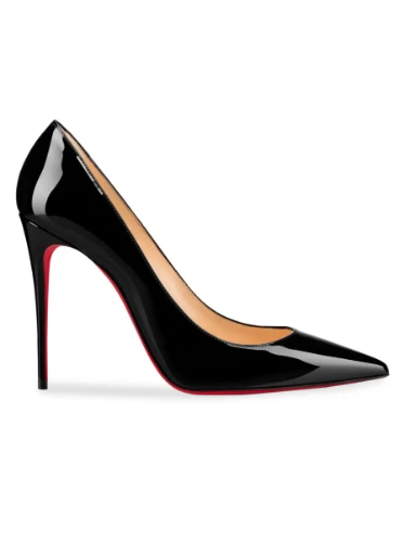 Shop Christian Louboutin Kate 100MM Patent Leather Pumps | Saks Fifth Avenue