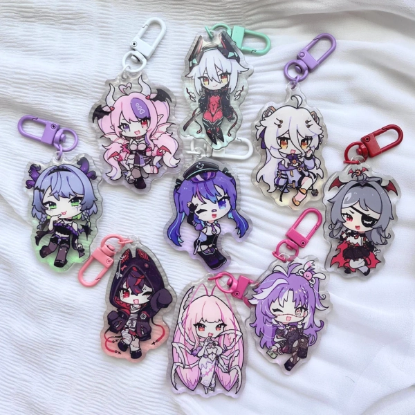 Vshojo Glitter Epoxy Keychains - Etsy
