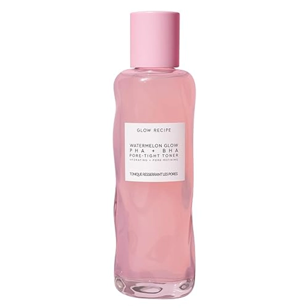 Glow Recipe PHA + BHA Face Toner - Facial Toner, Pore Minimizer & Gentle Face Exfoliant for Glass Skin - Exfoliating, Tightening & Hydrating Skin Care with Hyaluronic Acid & Watermelon (150ml)