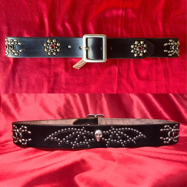 Studded Jeweled Psychobilly / Goth Belt